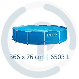 Piscina Intex METAL FRAME 28210NP (366x76cm - 6503 Litros) - Sem Bomba