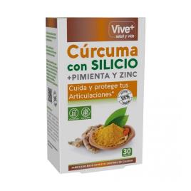 Curcuma Vive+ Pimenta Zinco Silício (30 uds)