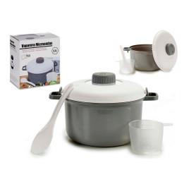 Vaporizador de ar quente para alimentos Microondas Branco Cinzento Polipropileno (2,7 L)