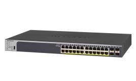 Netgear GS728TPP Gerido L2/L3/L4 Gigabit Ethernet (10/100/1000) Preto 1U Power Over Ethernet (poe)