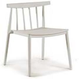 Cadeira de Sala de Jantar Plástico Branca (49 x 65 x 45 cm)