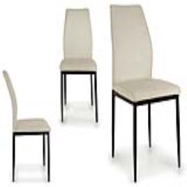 Cadeira de Sala de Jantar Metal Branca (53 x 97 x 42 cm)