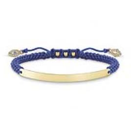 Bracelete Feminino Thomas Sabo Lba0067-899-1 Azul Prata Dourado (21 Cm)