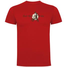 Camiseta De Manga Curta Get Out And Ride XL Red