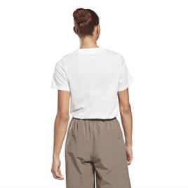 Reebok Sport T-shirt de mangas curtas, gola redonda, motivo à frente
