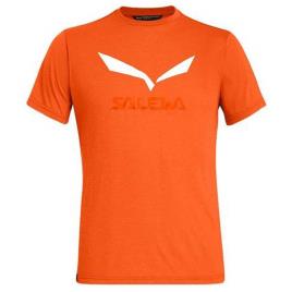 Salewa Camiseta Manga Curta Solidlogo Dri-release XL Red Orange Melange