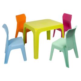 Garbar Mesa E Jan 4 4 Cadeiras Definir One Size Multicolour