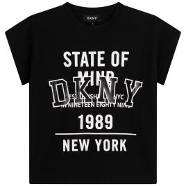 Dkny Camiseta De Manga Curta D35s01 8 Years Black