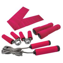 Fitness Set One Size Grey / Pink