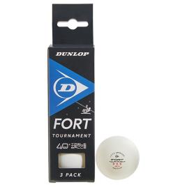 Dunlop Bolas De Tênis De Mesa Fort Tournament 40+ Mm 3 Balls White