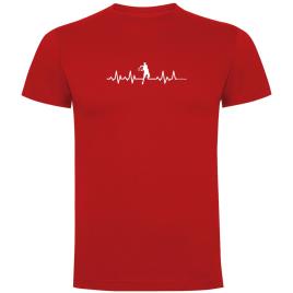Camiseta De Manga Curta Tennis Heartbeat 3XL Red