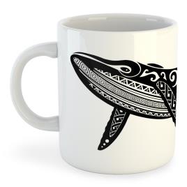 Kruskis Caneca Whale Tribal 325ml One Size White
