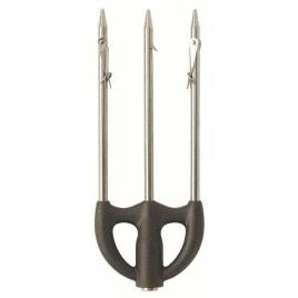 3 Stainless Steel Prongs With 2 Movable Barbs One Size Silver