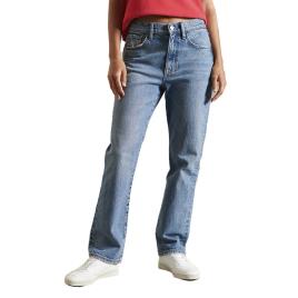 Superdry Jeans High Rise Straight 30 Ludlow Blue Stone