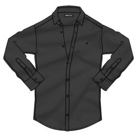 Camisa Manga Comprida M4028 XL Black