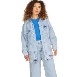 Jjxx Jaqueta Jeans Longa Alison Oversized S Light Blue Denim