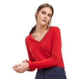 Suéter Com Decote Em V Heritage XS Apple Red