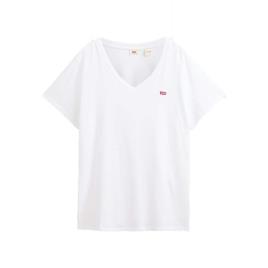 Levi´s ® Camiseta Com Decote Em V Plus Size 3X Bright White