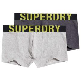 Superdry Baú Duplo Trunk Dual Logo XL Charcoal / Grey Fluro