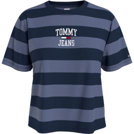 Tommy Jeans Camiseta De Manga Curta College Logo S Twilight Navy / Lavender Grey