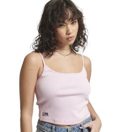 Superdry Code Essential Strappy Tank M Roseate Pink