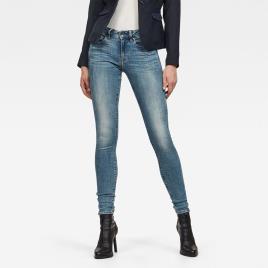 Jeans Midge Zip Mid Waist Skinny 28 Light Vintage Aged Destroy