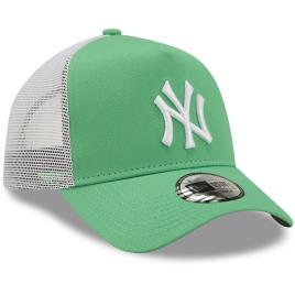 Boné De Caminhoneiro New York Yankees One Size Light Green