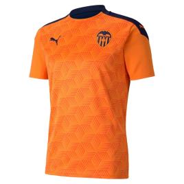 Puma Camiseta Valencia Cf Segunda Equipación 20/21 S Vibrant Orange / Peacoat 1