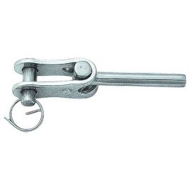 Swage Toggle Terminal 4 mm Silver
