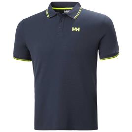 Helly Hansen Camisa Polo De Manga Curta Kos M Navy / Lime Stripe