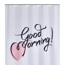 Cortina de Banho  Good Morning (Poliéster - 180x200 cm - Multicor)