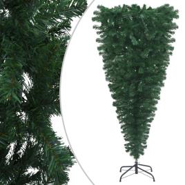 Árvore de Natal artificial invertida com suporte 150 cm verde