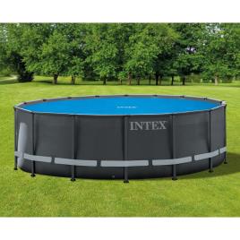 Intex Cobertura para piscina solar 488 cm polietileno azul