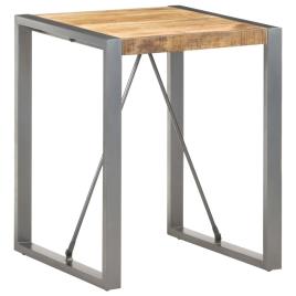 Mesa de jantar 60x60x75 cm madeira de mangueira áspera maciça