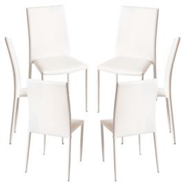 Presentes Miguel - Pack 6 Cadeiras Tuoli - Branco