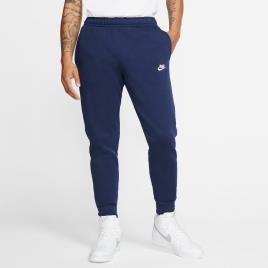 Calças Nike Club logo - Azul - Calças Punho Homem