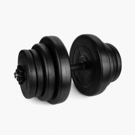 Set Pesos 20 kg - Preto - Conjunto Musculação