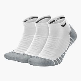 Meias Running Nike - Branco - Pack 3 - Homem | SPORT ZONE