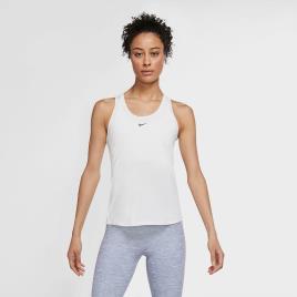 Nike One Slim - Branco - Camisola S/mangas Ginásio Mulher