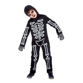 Traje Esqueleto Fluorescente de 3 a 4 Anos