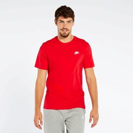 T-shirt Nike Club - Vermelho - T-shirt Homem