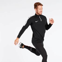 Q3 Nike Cro Sudadera Termica C.zip Running - PRETO