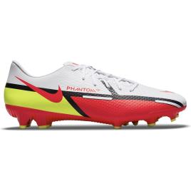 Nike Botas Futbol Phantom Gt2 Academy Fg/mg EU 45 1/2 White / Bright Crimson / Volt