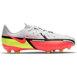 Nike Botas Futbol Phantom Gt2 Academy Fg/mg EU 34 White / Bright Crimson-Volt