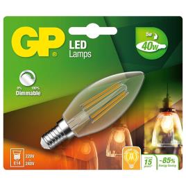 Gp Batteries Lâmpada Elétrica Lighting Filament Candle E14 40w 570 Lumens