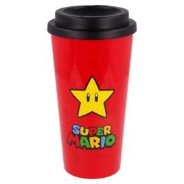 Copo Duplo De Café Super Mario Bros One Size Red / Yellow