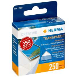 Herma Photo Corners 250 Units One Size White