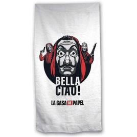 Toalha Bella Ciao 70x140 Cm One Size White / Black / Red