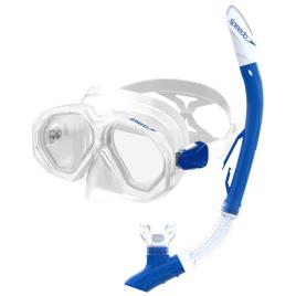 Speedo Leisure Máscara De Lentes Duplas+tubo One Size Clear/Chroma Blue