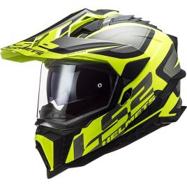 Ls2 Capacete Motocross Mx701 Explorer Hpfc Alter M Matt Black / High Visibility Yellow